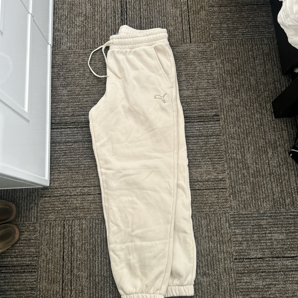 Puma Off-White Jogger Pants